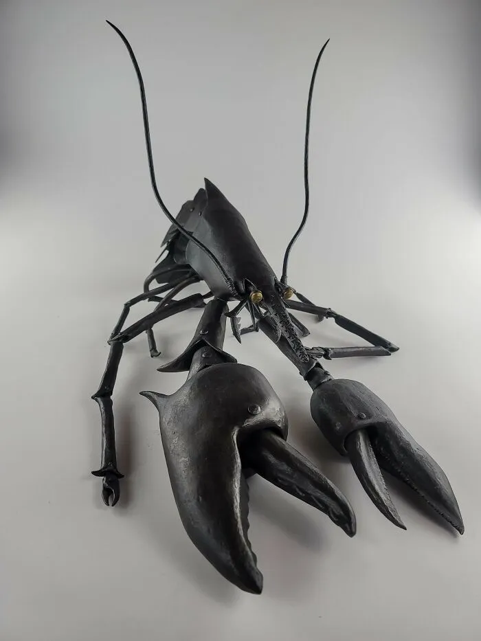 Lobstrosity, Hand Forged Steel And Brass, 2022