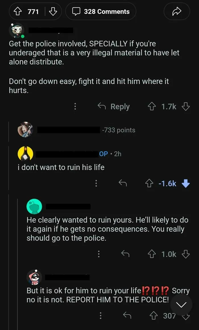 On A Post About Leaked N*des
