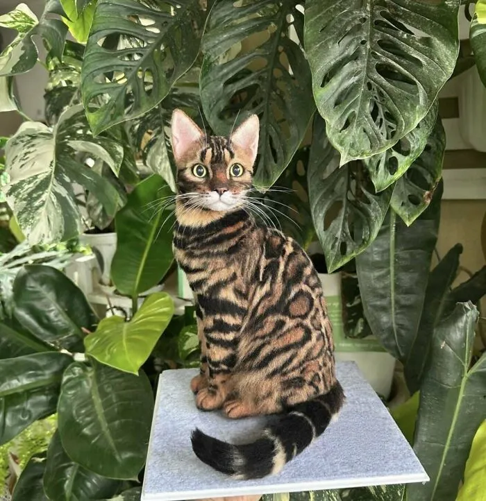 A Bengal Cat Needle-Felted Replica I’m Truly Proud Of