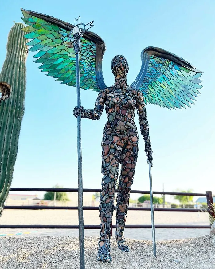 One Of The Longest Project I’ve Ever Taken On.  “Count On Me” Is Made From Steel, Stone, And Glass
