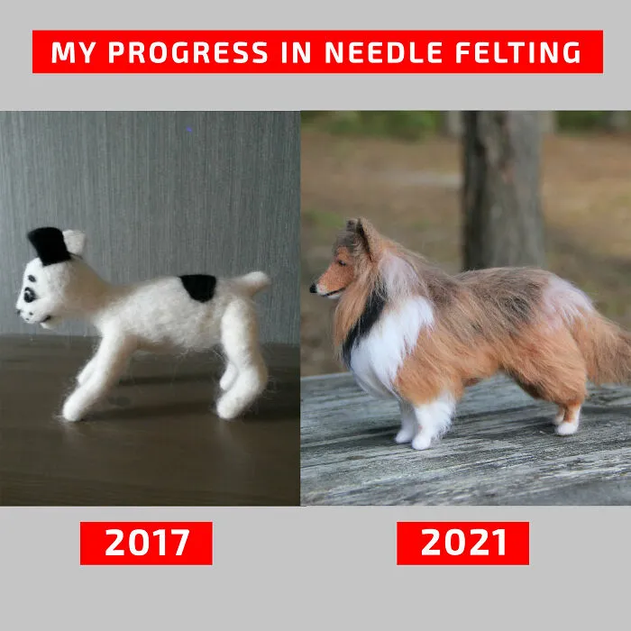 My Progress In Needle Felting