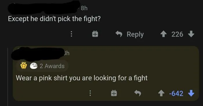 Wearing Pink Is A Good Way To Start Fights Apparently