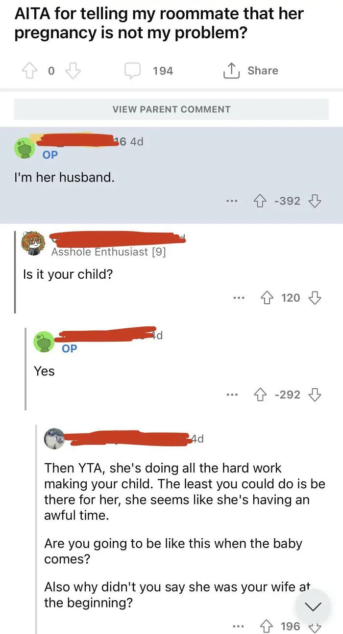 Such A Juicy Story. Man Posts On Aita, Complains About Room Mates Pregnancy Becoming His Problem…turns Out…