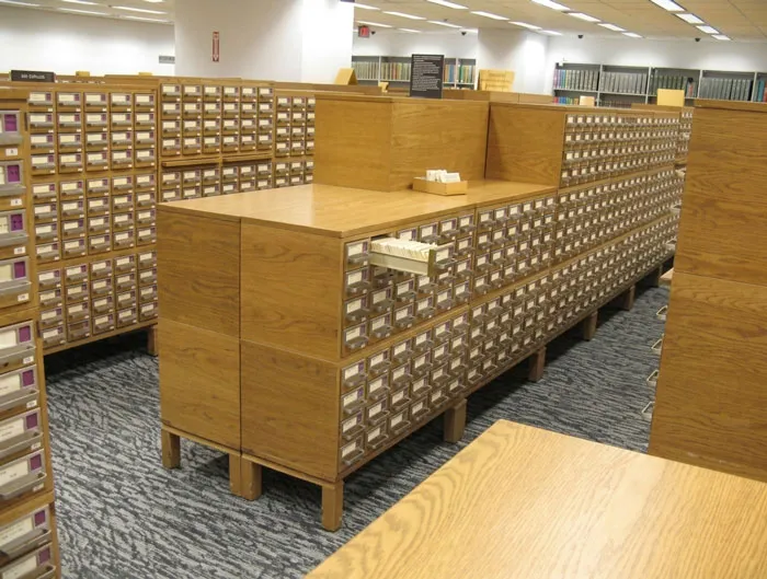 Card Catalog - When I Was In School And Needed Google. My Only Option Was To Go To The Library