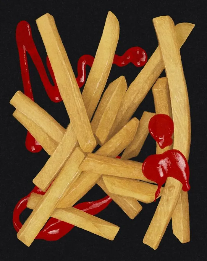 30 Food Paintings By Terawat Teankaprasith That Look Almost Real Enough To Eat