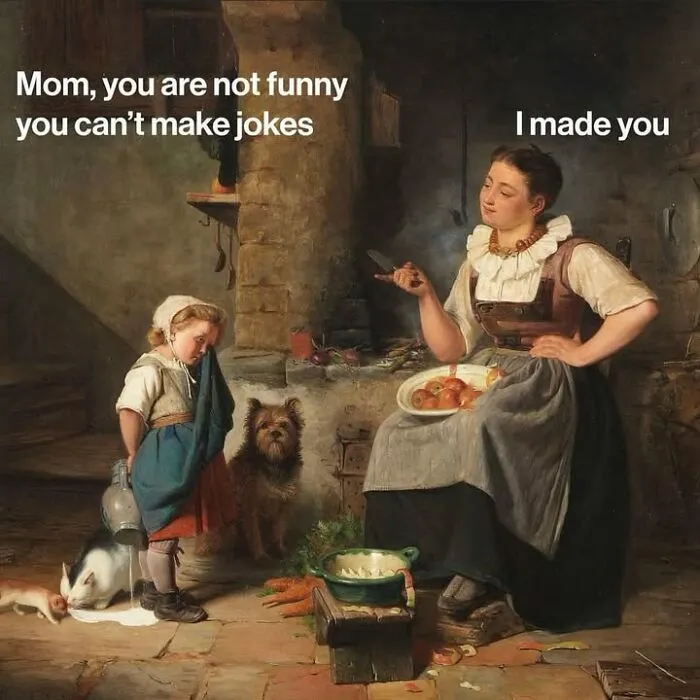 37 New Funny Edits By Varkey That Give Classical Paintings A Hilarious Modern Twist