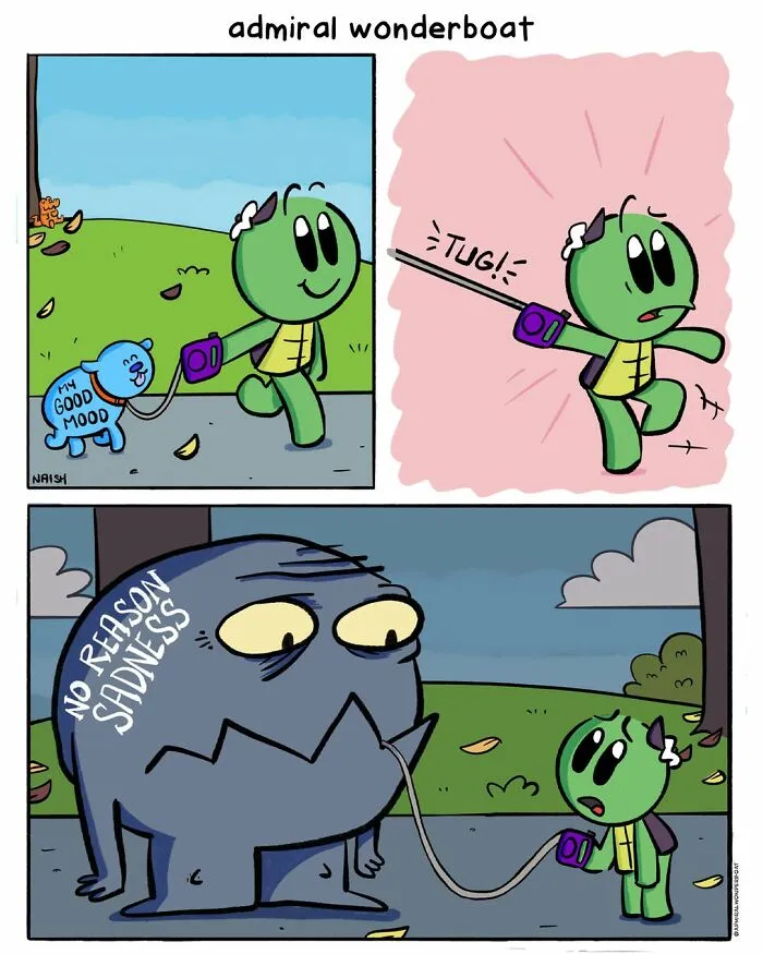 32 New Funny Comics About Life That Occasionally Take A Darkly Humorous Turn By This Artist