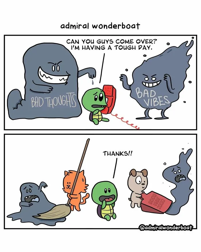 32 New Funny Comics About Life That Occasionally Take A Darkly Humorous Turn By This Artist