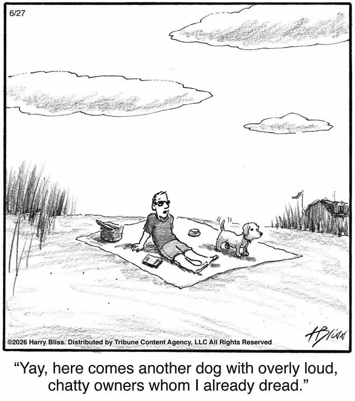 33 Humorous One-Panel Dog Comics By The New Yorker Magazine Cartoonist Harry Bliss (New Comics)