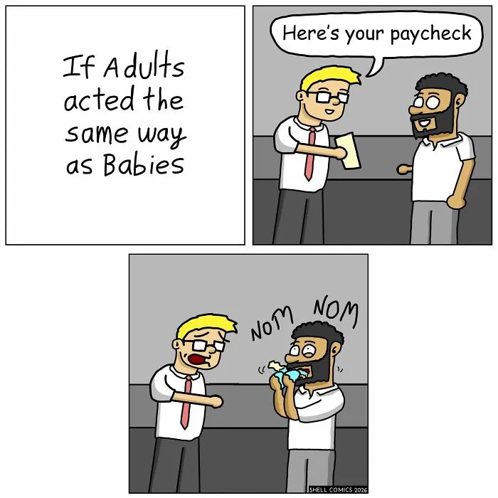 35 Funny “Shell Comics” That Find The Absurd Side Of Everyday Life