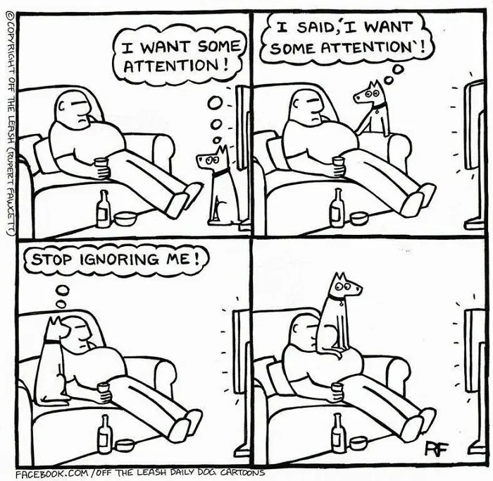 If You’re A Dog Owner, These 25 New “Off The Leash” Cartoons Might Totally Hit Home