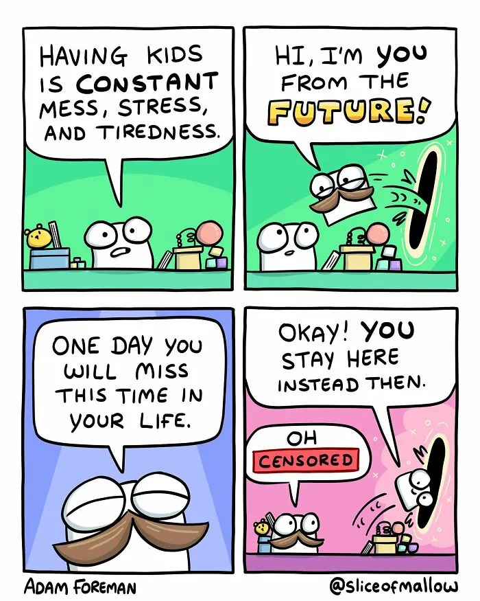 42 New Adorable Comics By Adam Foreman About A Marshmallow Dealing With The Ups And Downs Of Life