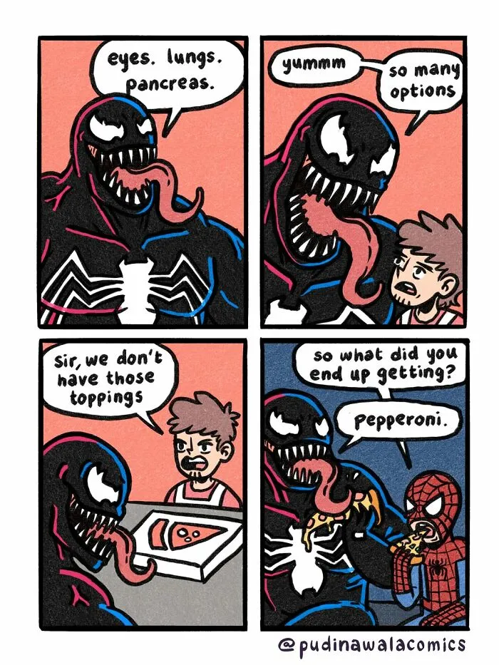 20 Funny Pop Culture Comics That Take Familiar Characters Out Of Their Usual Stories