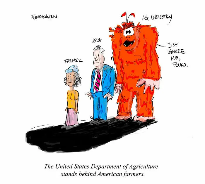 30 Cartoons That Poke Fun At AI, Corporate Culture, Politics, And Other Modern Absurdities
