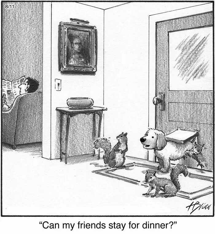 33 Humorous One-Panel Dog Comics By The New Yorker Magazine Cartoonist Harry Bliss (New Comics)