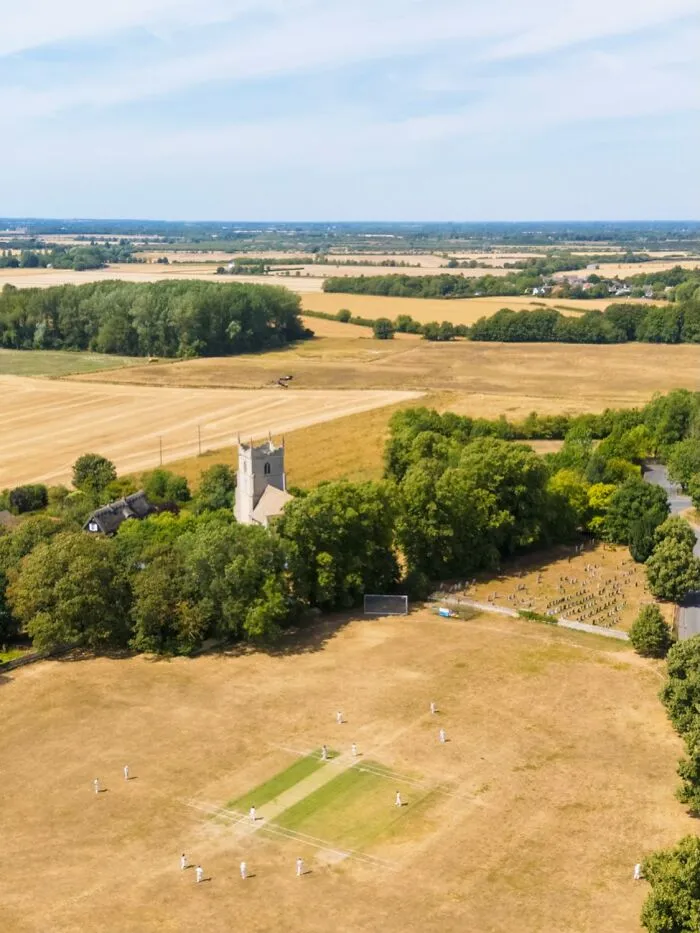 Our Village Cricket Pitch Is Looking Pretty Sorry For Itself Thankfully The Game Goes On