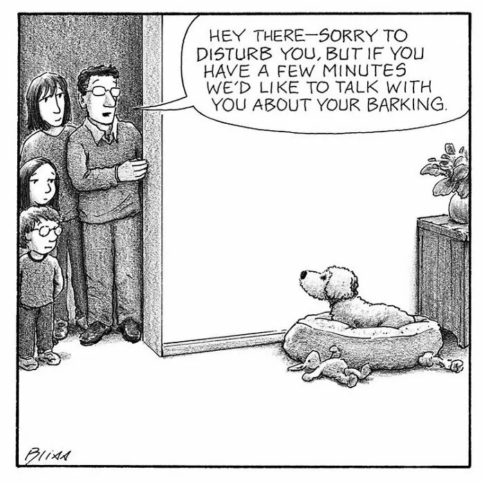 33 Humorous One-Panel Dog Comics By The New Yorker Magazine Cartoonist Harry Bliss (New Comics)