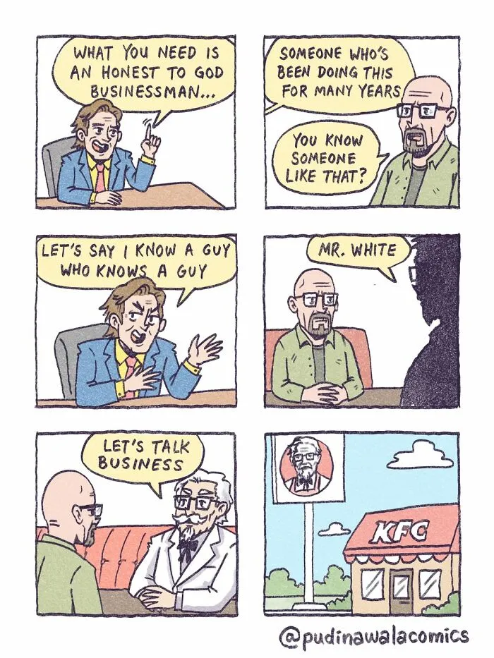 20 Funny Pop Culture Comics That Take Familiar Characters Out Of Their Usual Stories