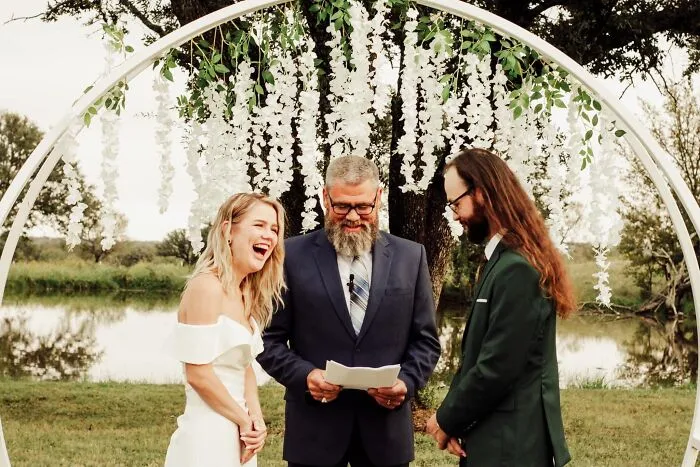 Our Best Man’s Dad Officiated The Wedding, What He Meant To Say Was “We’re Here To Commemorate This Marriage” What He Ended Up Saying Was “We’re Here To Consummate This Marriage”