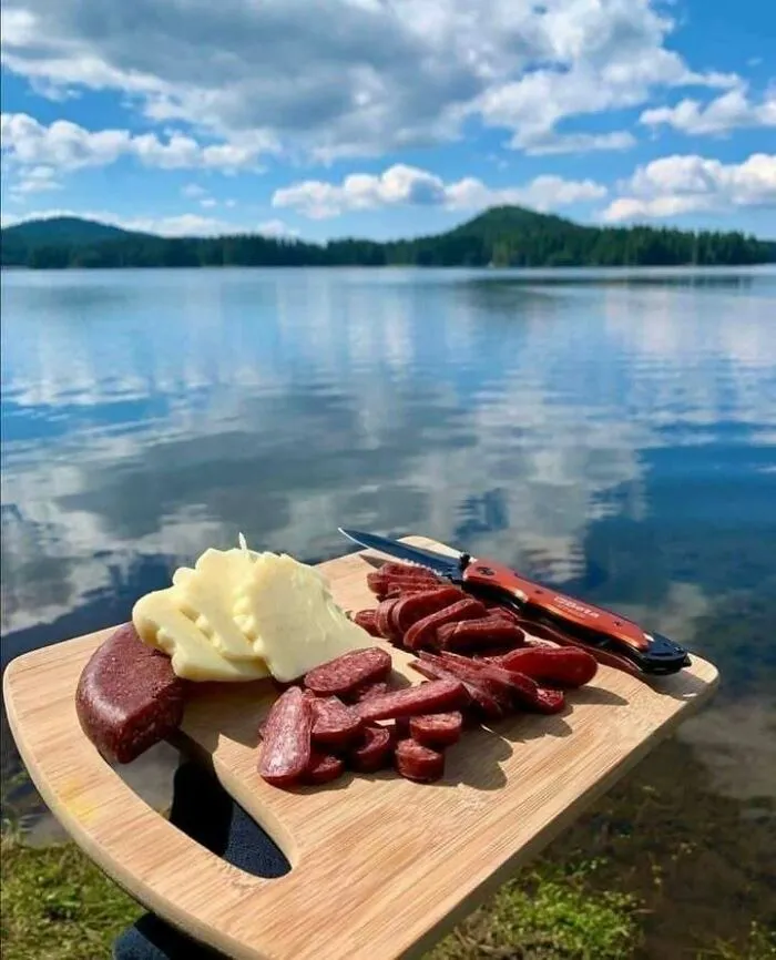 The Slavic Definition Of A 'Lake View' Dinner. Simple, Local, And Perfect