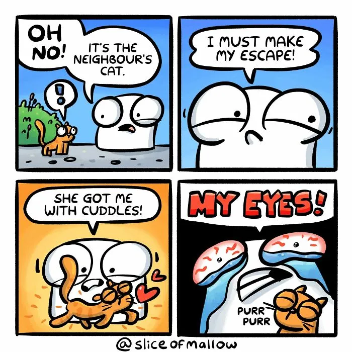 42 New Adorable Comics By Adam Foreman About A Marshmallow Dealing With The Ups And Downs Of Life