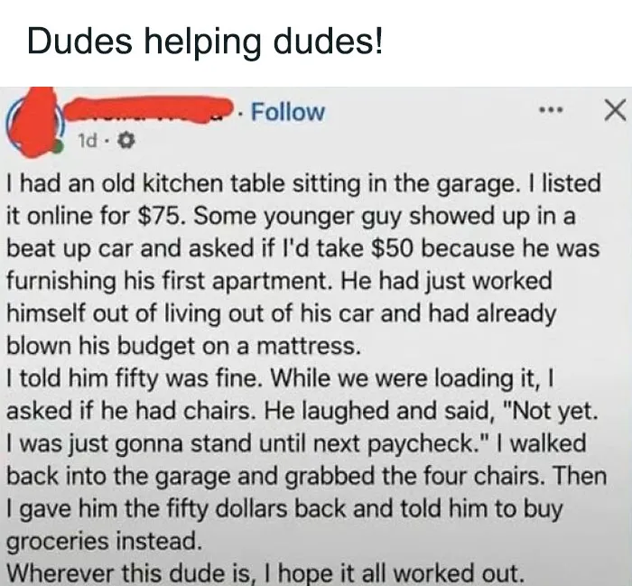 Dudes Helping Dudes!