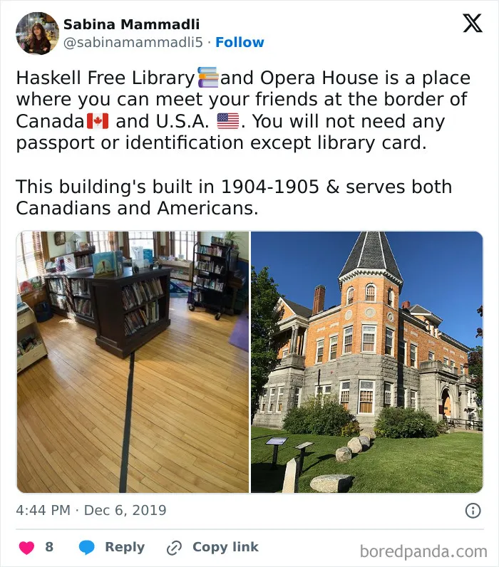 Derby Line: The Us-Canada Border That Runs Through A Library