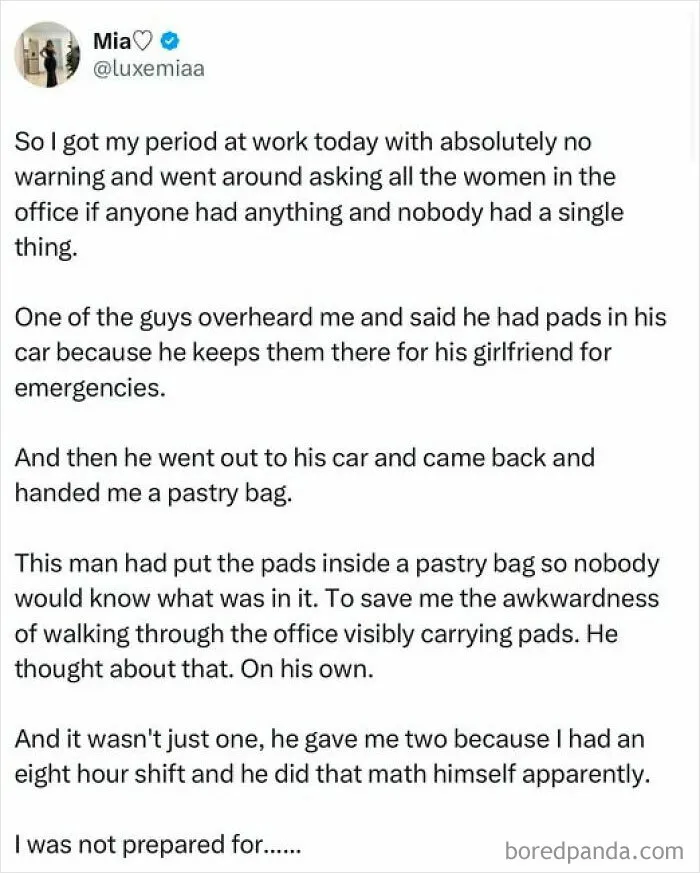 I Love Kind People And For This To Come From A Man Hits So Different. And Truly How Lucky His Girlfriend Must Be To Have Him