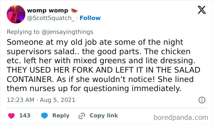 People Share Their Sad Office Food Thief Stories That Changed Them Forever