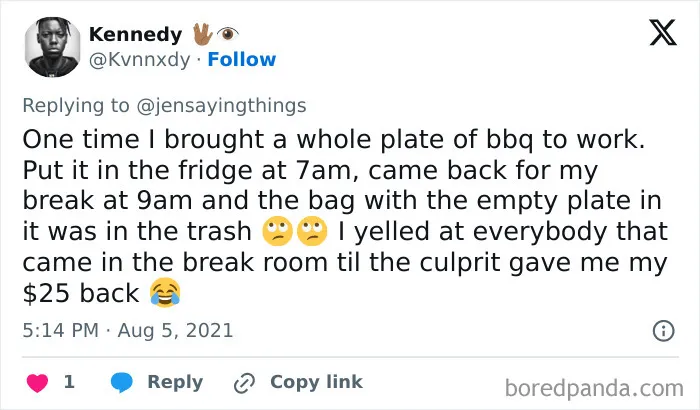 People Share Their Sad Office Food Thief Stories That Changed Them Forever