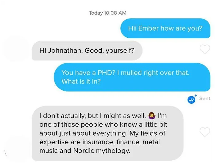Her Profile Said She Had A Phd