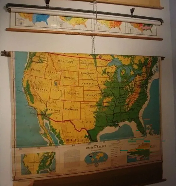 The Teacher's Pull Down Maps