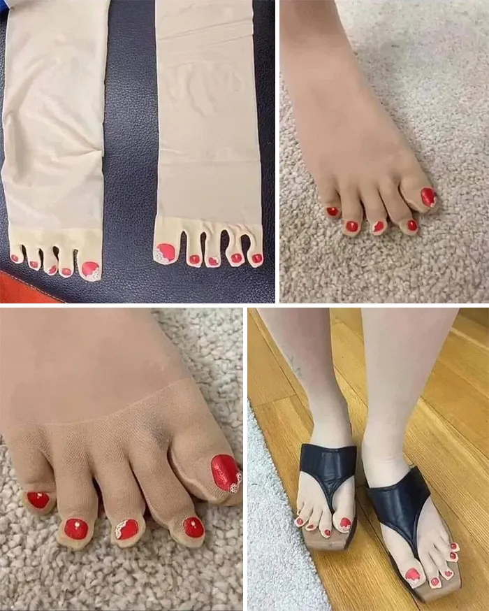 Red Nail Stockings