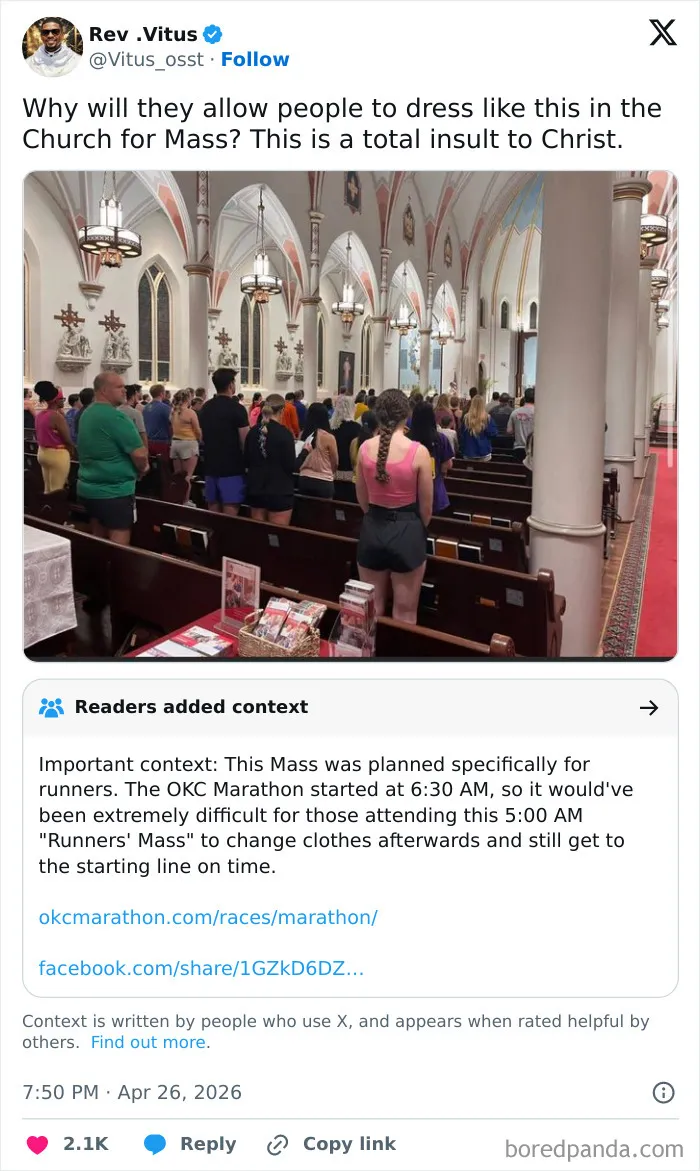 Church Service For Runners