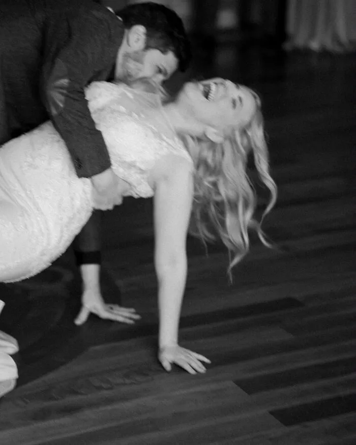During Our First Dance My Husband Asked “Do You Want To Try A Dip?” I Said “Do You Even Know How To Do That?” He Said “Eh” And Then Proceeded To Drop Me (Gently)