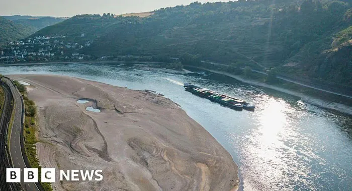 Rhine Falls To Record Low Levels As Drought Strains Europe's Rivers