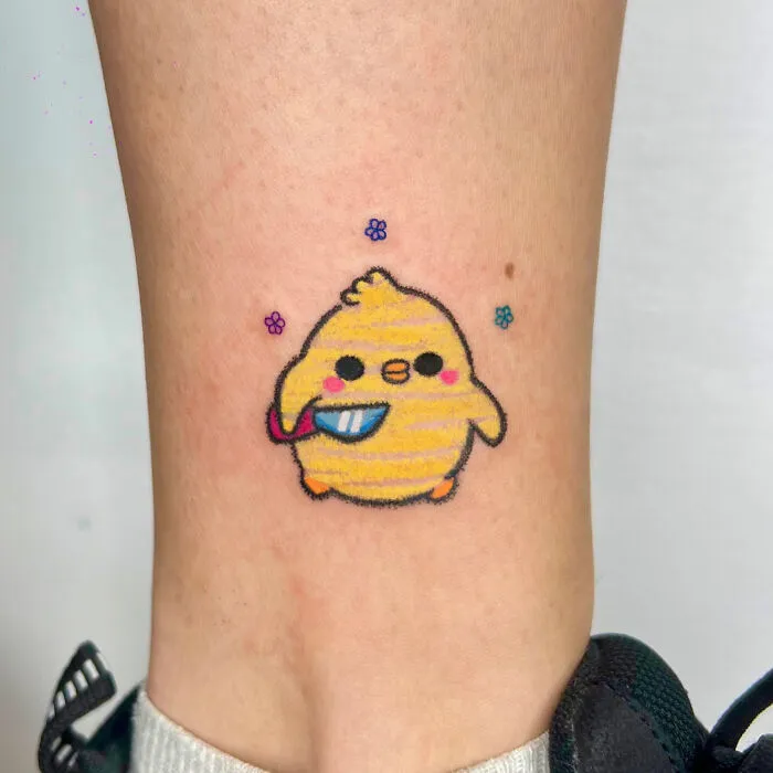 30 Tattoos By This Artist That Look Like They Were Scribbled With Pastel Crayons