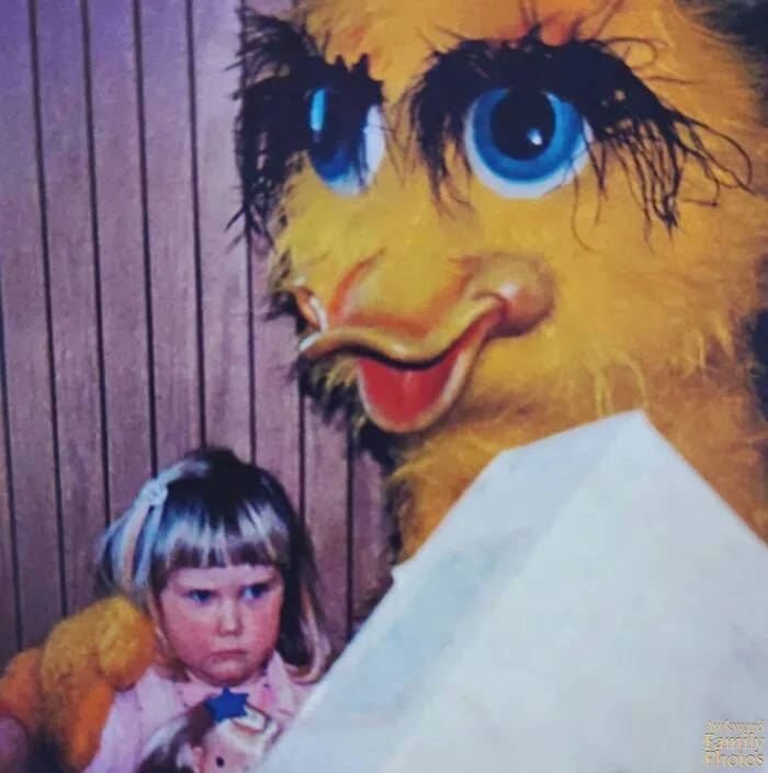 “Awkward Family Photos” Shared 30 Unforgettable Shots Of Kids Meeting Some Truly Terrifying Character Mascots