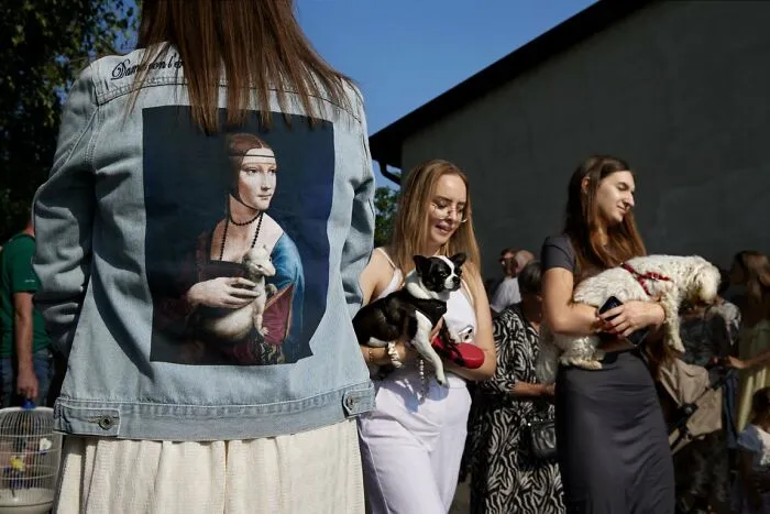 A Lady With A Dog By Janusz Jurek