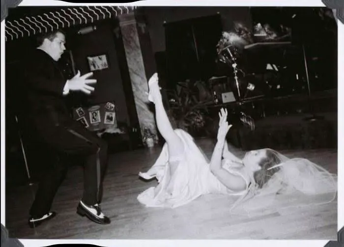 This Was Totally My Fault. My Husband And I Used To Teach Swing Dancing In The Late 90’s At The Derby And We Were Lucky Enough To Get Married There. I Was Caught Up In The Joy Of The Moment And Completely Misread The Dip My New Husband Was Leading Me Into. I Literally Hurled Myself Onto The Floor!