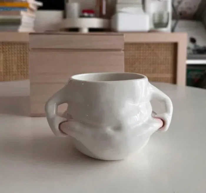 Someone Literally Took A Picture Of Me And Designed This Cup After It