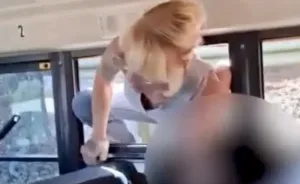 Furious Parents Smash Their Way Into School Bus After Driver Refuses To Release Kids