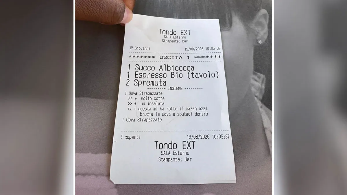Tourist Horrified As Server Leaves Disgusting Note On Breakfast Bill After Simple Request: "Still In Shock"