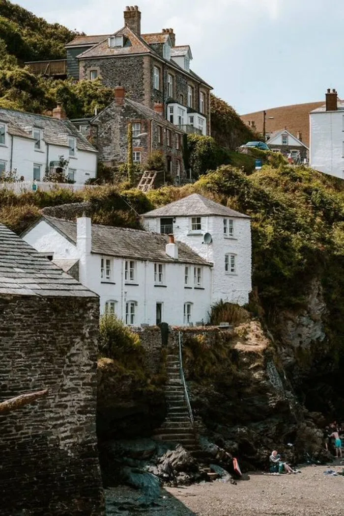 Charming hillside buildings with traditional architecture, demonstrating the unique character of old designs.