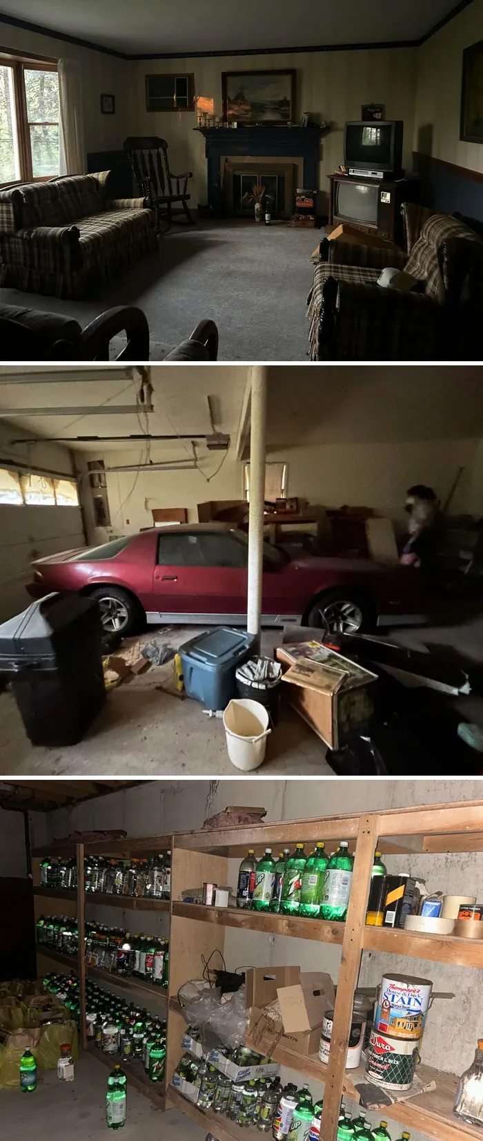 Abandoned Home Everything Left Behind, Including Old Camaro