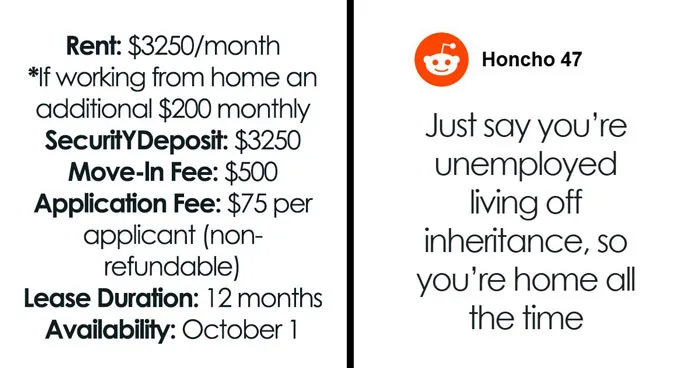 Entitled Landlord Expects $3,825 On Top Of Rent, Charges A “Work-From-Home” Fee