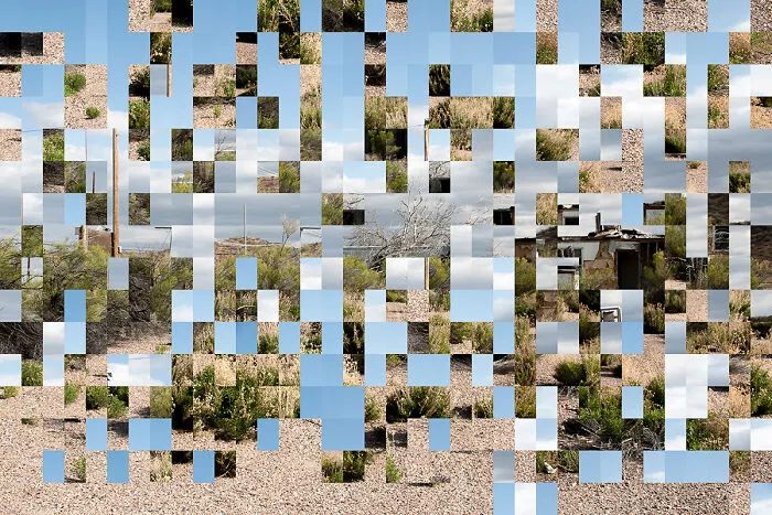 Out Of Context (Desert Outpost) From The Series 'Context & Chaos' By Michael Prais