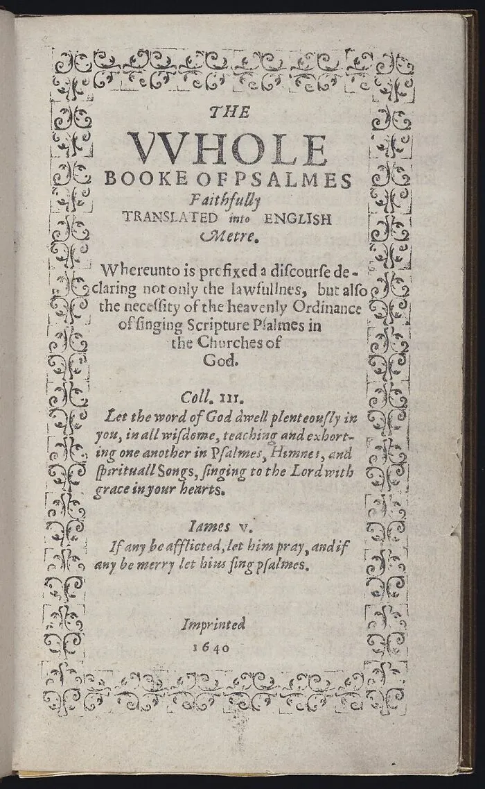 $14.16 Million, The Bay Psalm Book