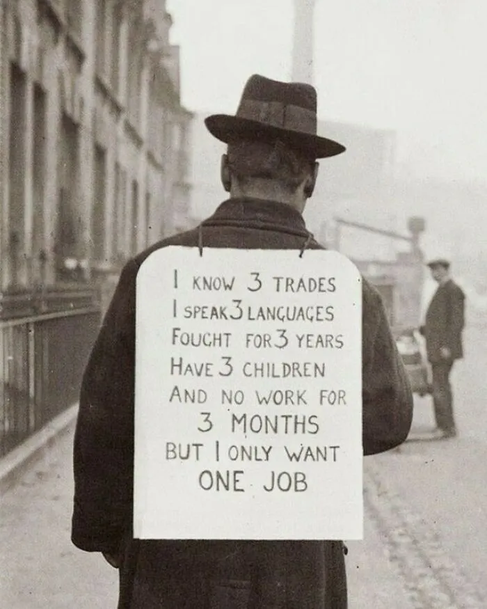 Gentleman Seeking Employment In The 1930's