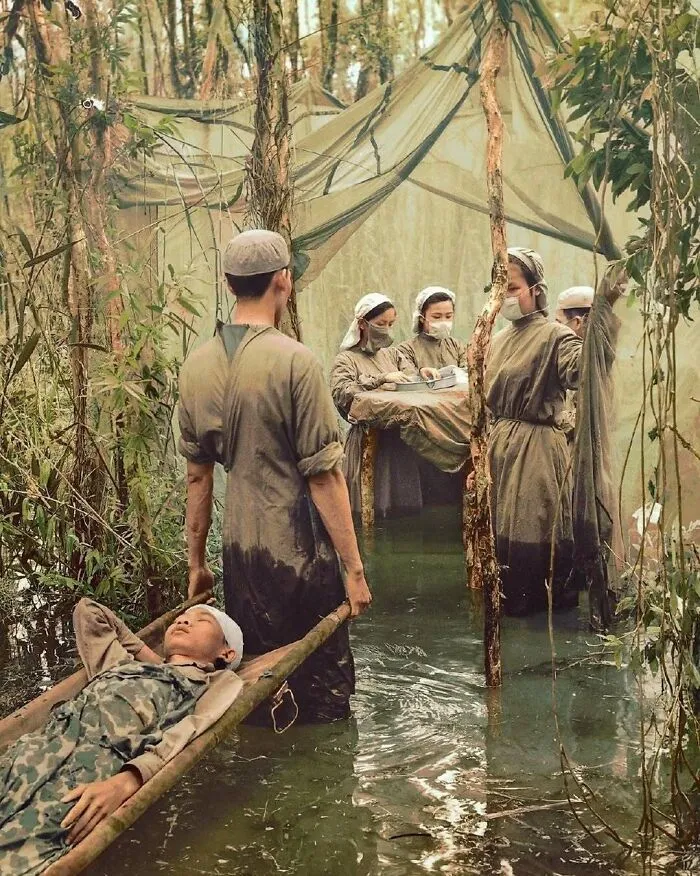 A Vietcong Operating Room In The Vietnam War, 1970